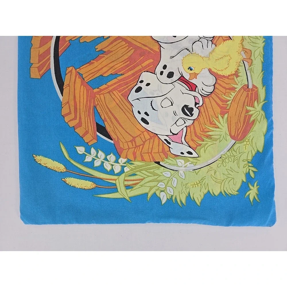 Vintage‎ Disney 101 Dalmatians Pillowcase USA Made Poly Cotton - Very Cool!